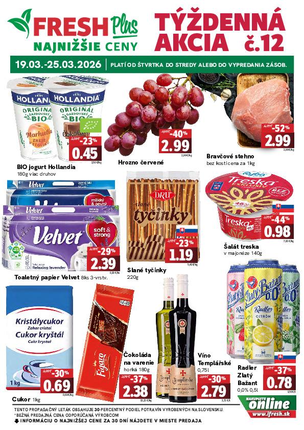 Týždenná akcia FRESH Plus